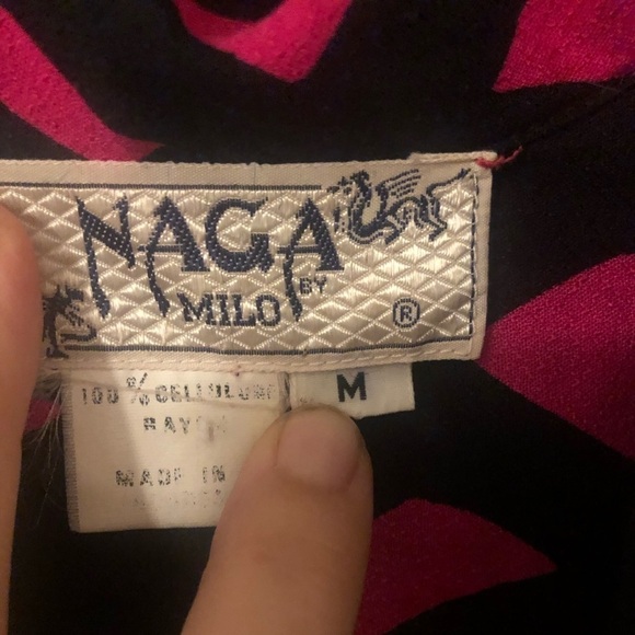 Vintage 80s 90s black pink sequin button up crop top Festive Glam Holiday Vibes - Picture 4 of 5